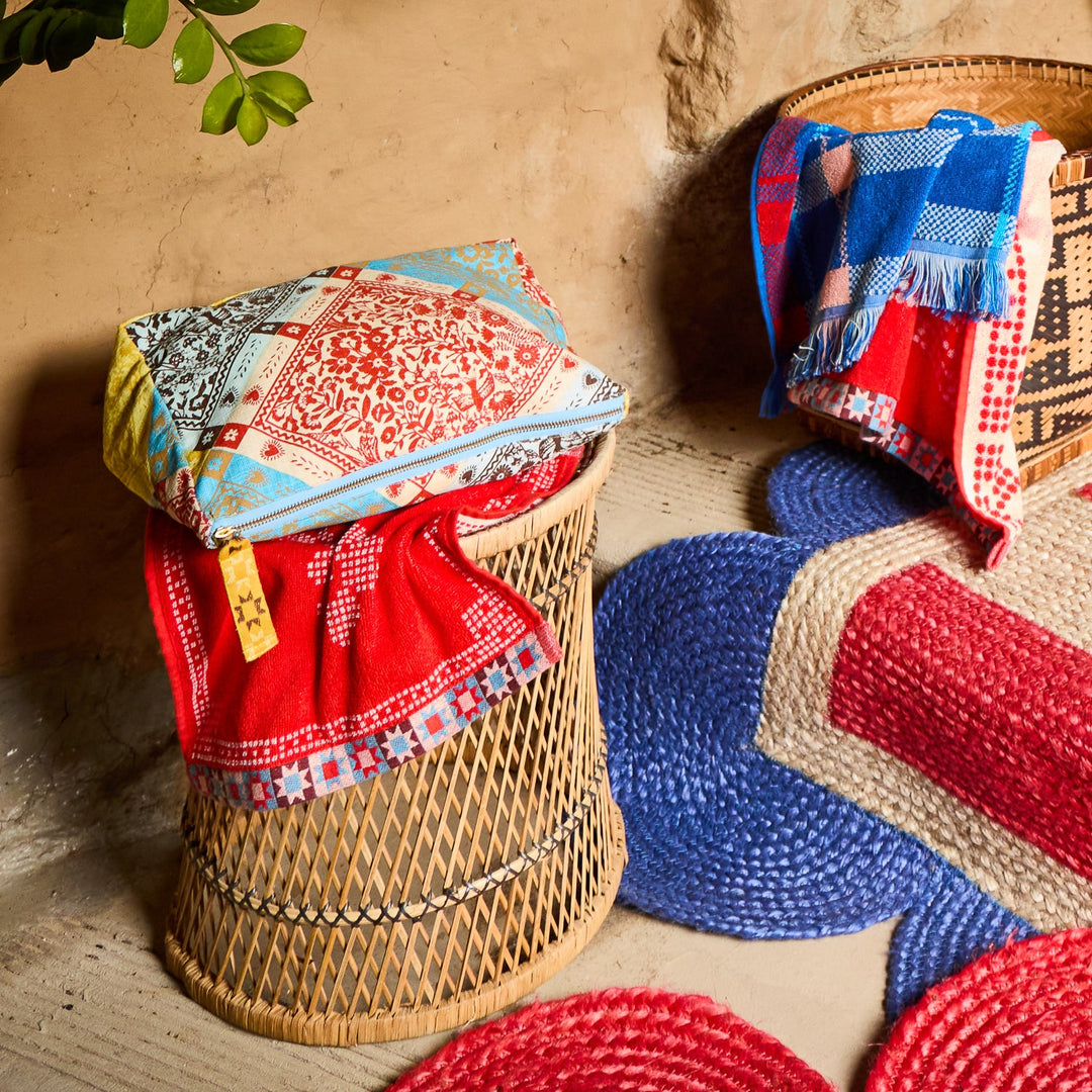 Sage x Clare Bonny Hand Towel - Poppy