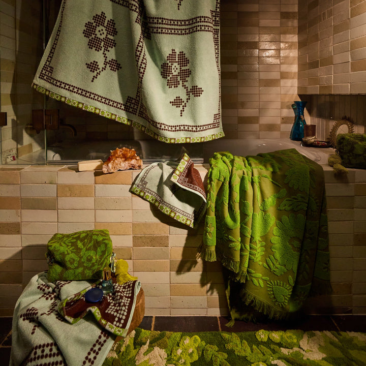 Sage x Clare Bonny Hand Towel - Fluorite
