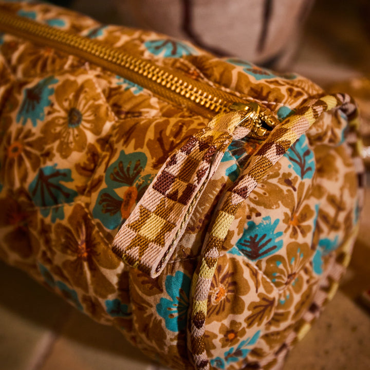 Sage x Clare Magnolia Makeup Bag - Turquoise