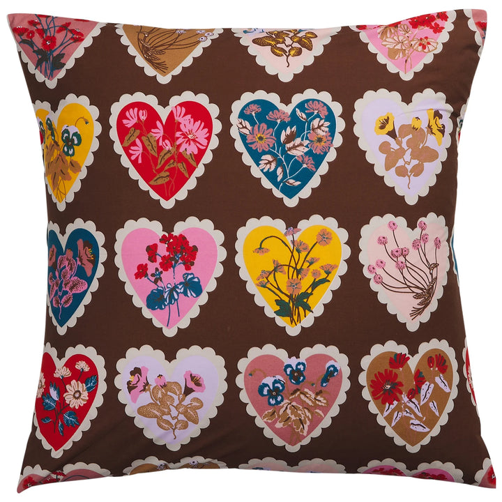 Sage x Clare Loretta Cotton Euro Pillowcase Set - Umber