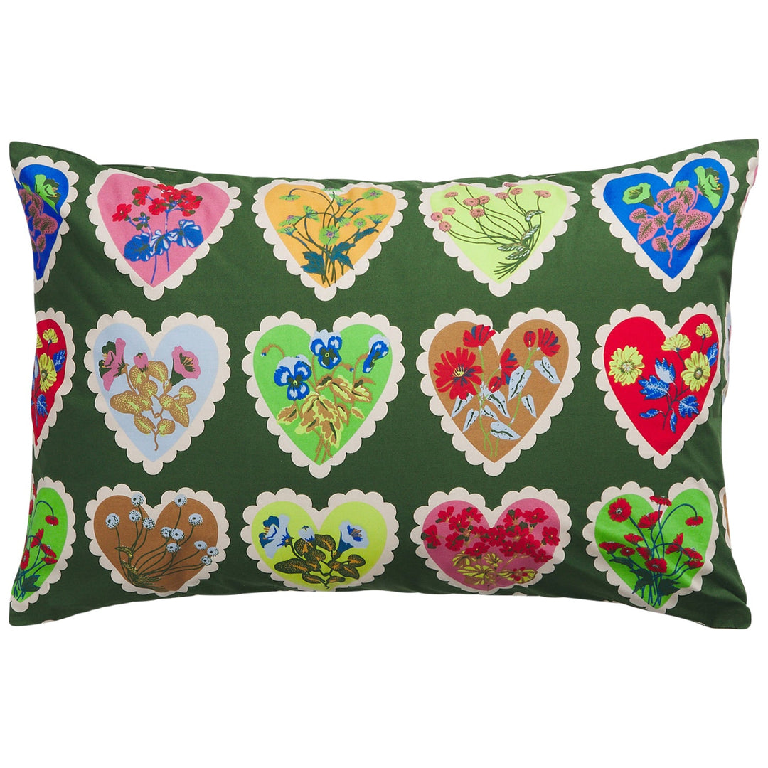 Sage x Clare Loretta Cotton Pillowcase Set - Hunter Green
