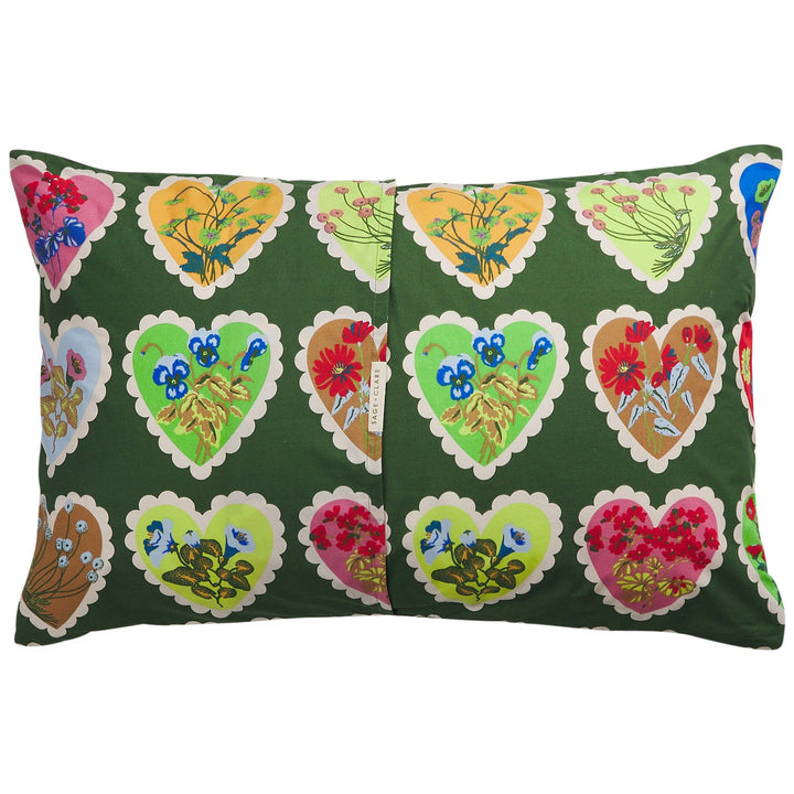 Sage x Clare Loretta Cotton Pillowcase Set - Hunter Green