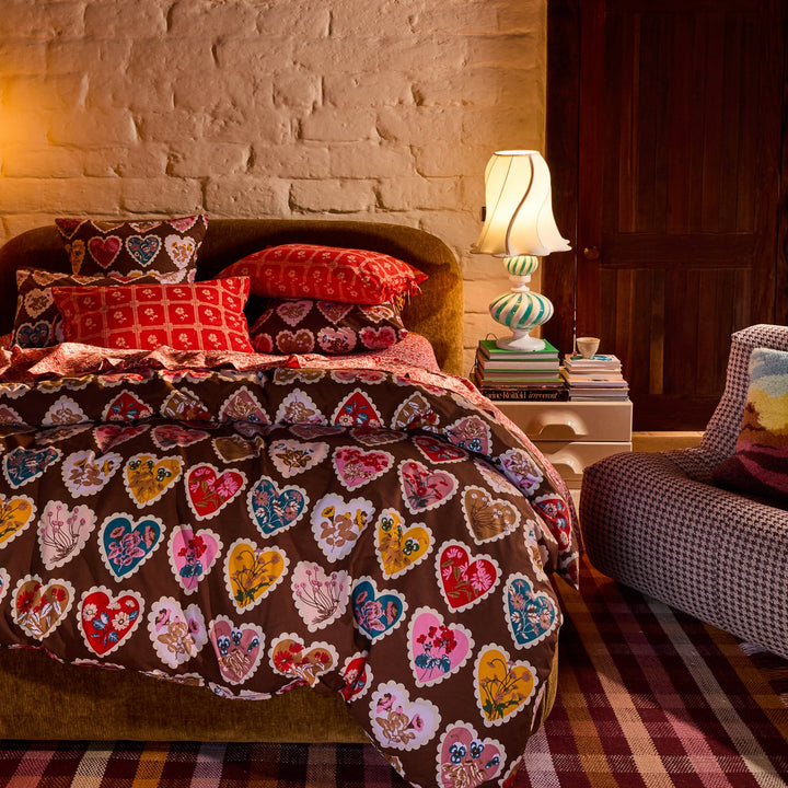 Sage x Clare Loretta Cotton Pillowcase Set - Umber