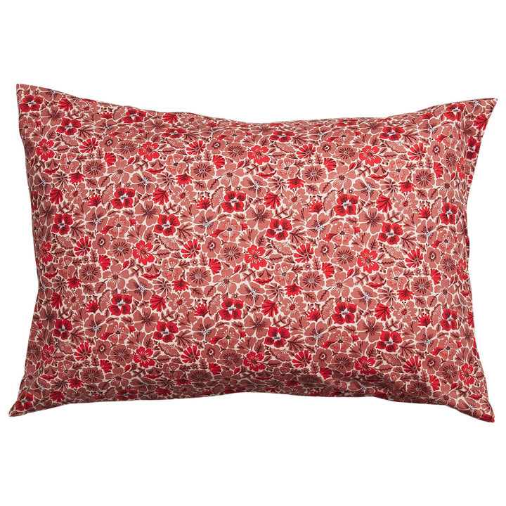 Sage x Clare Magnolia Cotton Pillowcase Set - Poppy