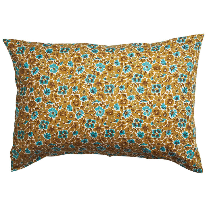 Sage x Clare Magnolia Cotton Pillowcase Set - Turquoise
