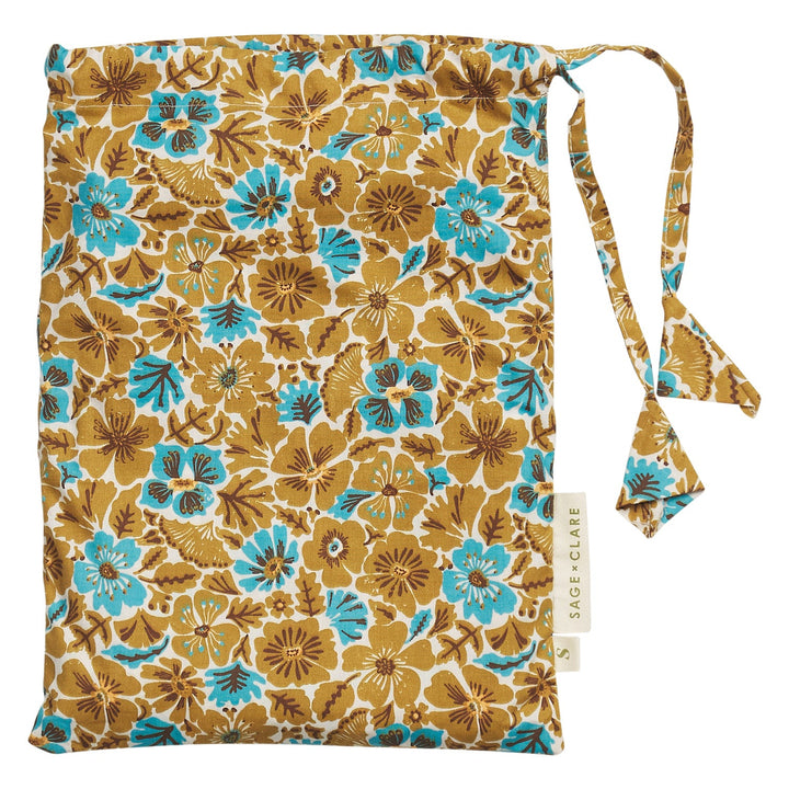 Sage x Clare Magnolia Cotton Pillowcase Set - Turquoise