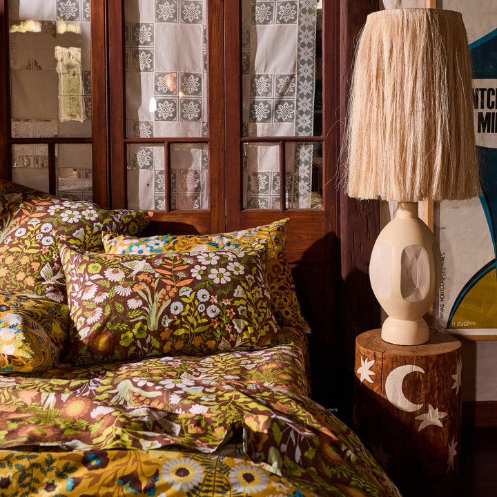 Sage x Clare Sloane Cotton Pillowcase Set - Umber