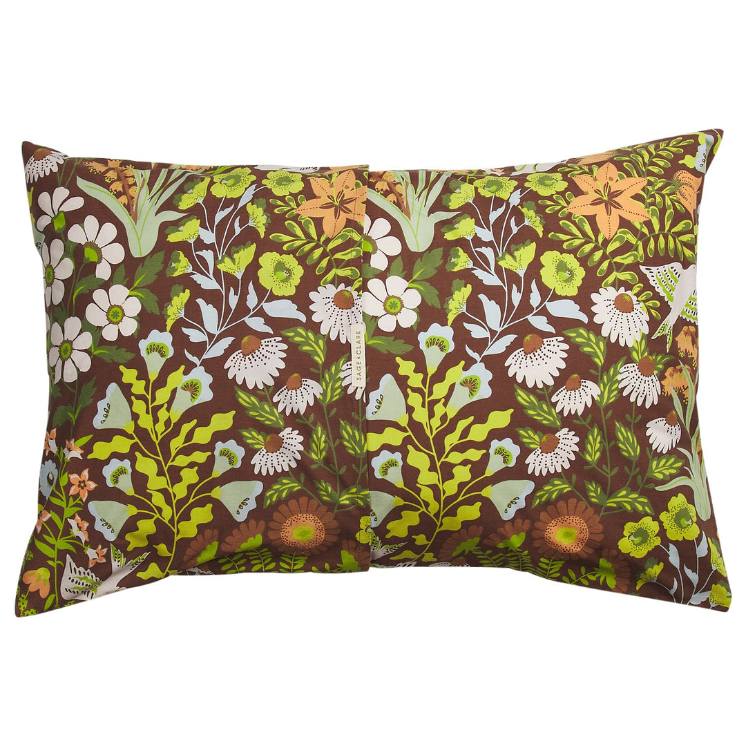 Sage x Clare Sloane Cotton Pillowcase Set - Umber