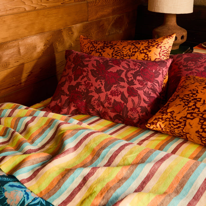 Sage x Clare Sierra Linen Pillowcase Set - Terracotta