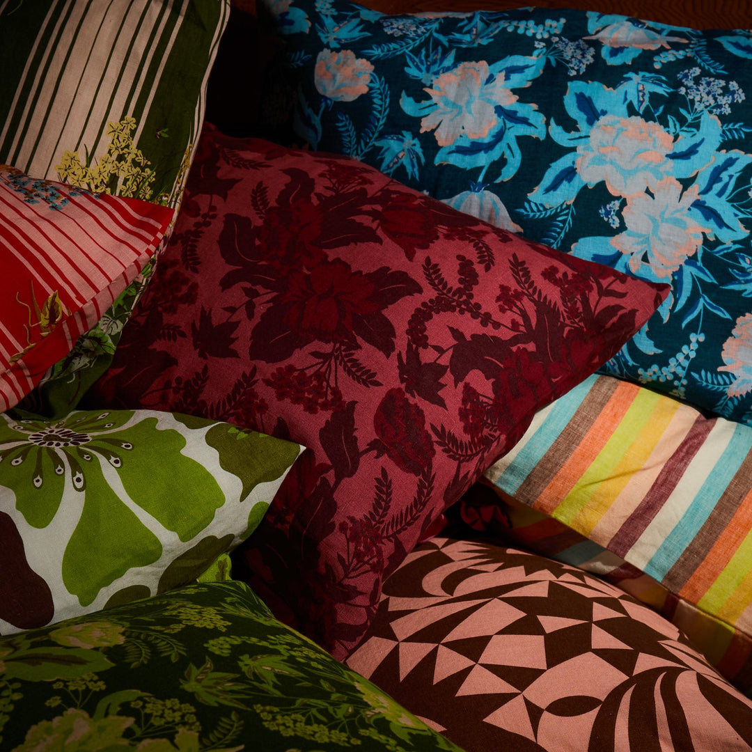 Sage x Clare Sierra Linen Pillowcase Set - Terracotta