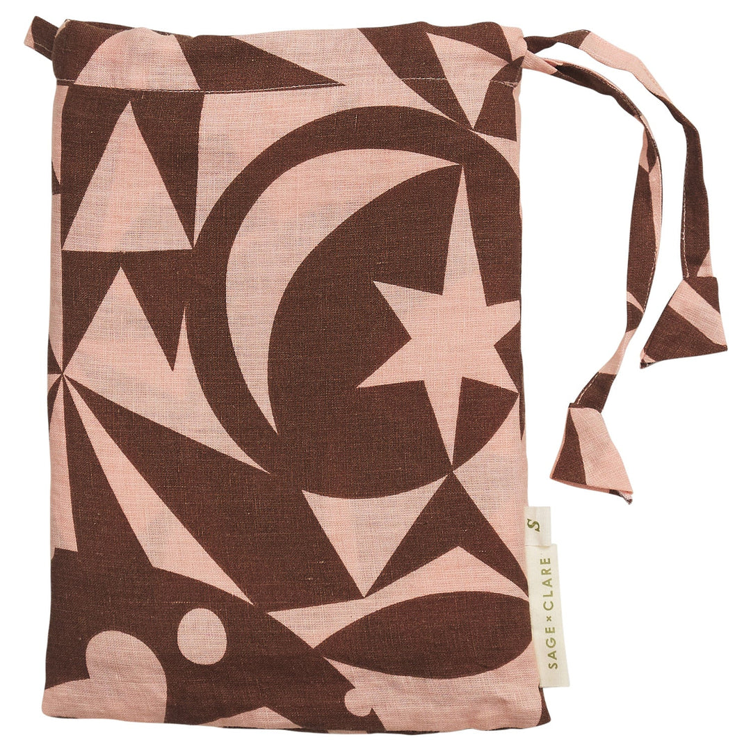 Sage x Clare Nora Linen Pillowcase Set - Carnelian