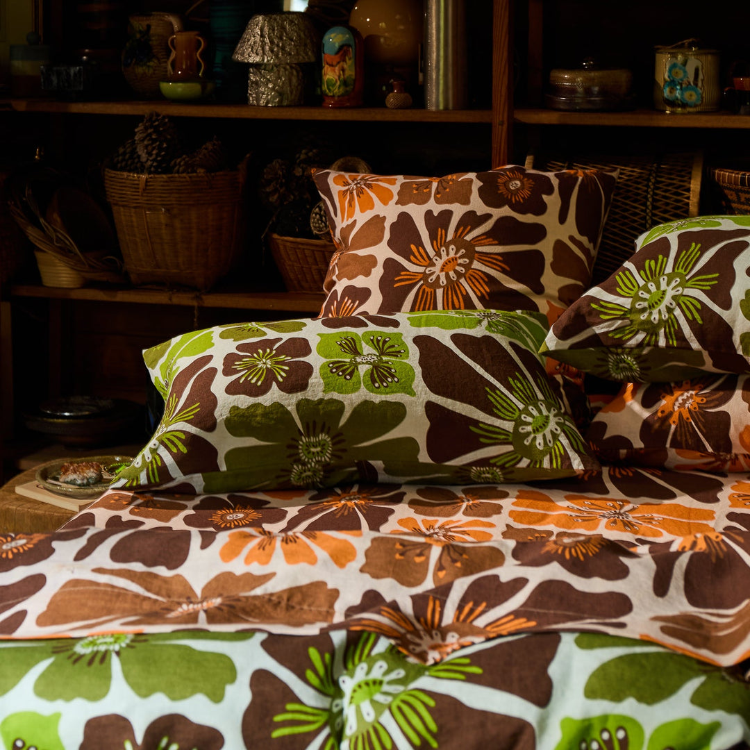 Sage x Clare Jolene Linen Pillowcase Set - Fluorite