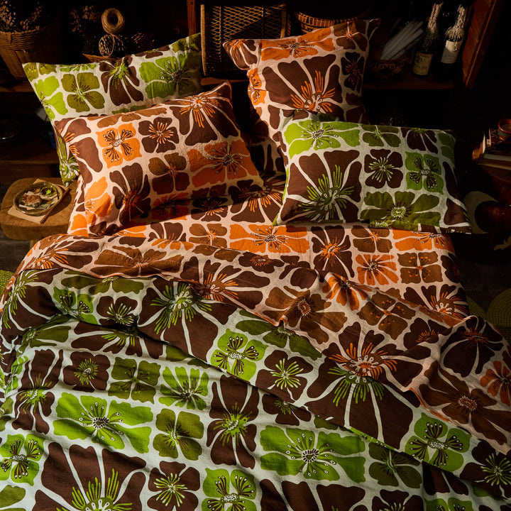 Sage x Clare Jolene Linen Pillowcase Set - Fluorite