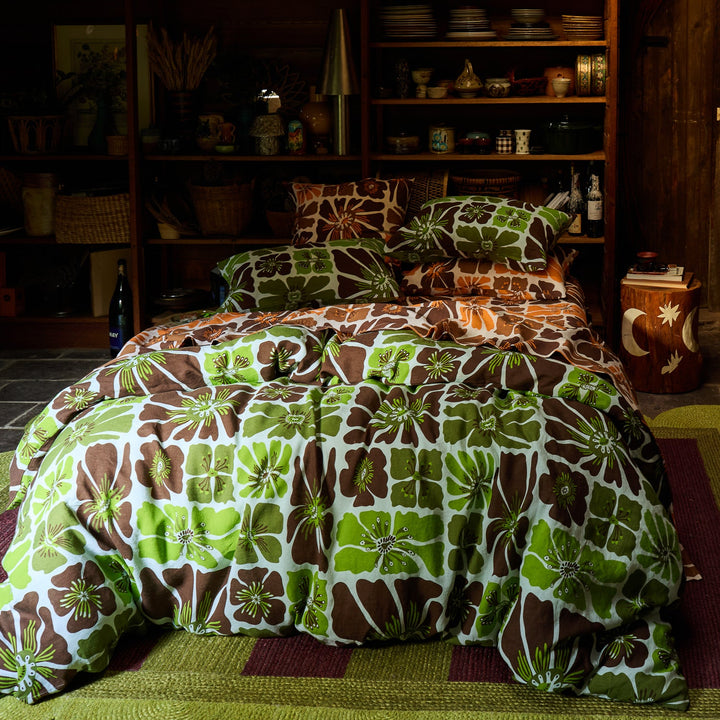Sage x Clare Jolene Linen Pillowcase Set - Fluorite