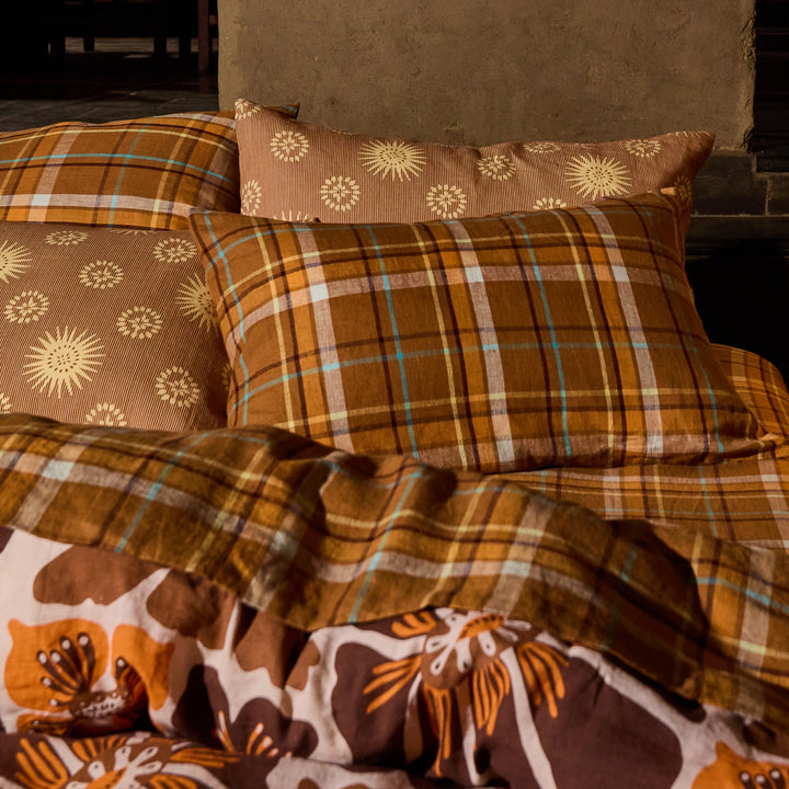 Sage x Clare Frances Linen Pillowcase Set - Sable