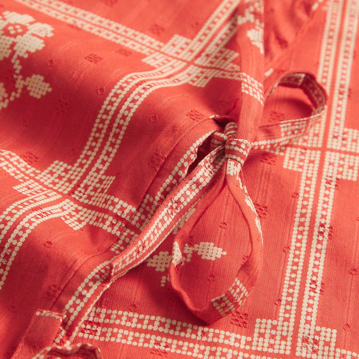 Sage x Clare Bonny Cotton Pillowcase Set - Poppy