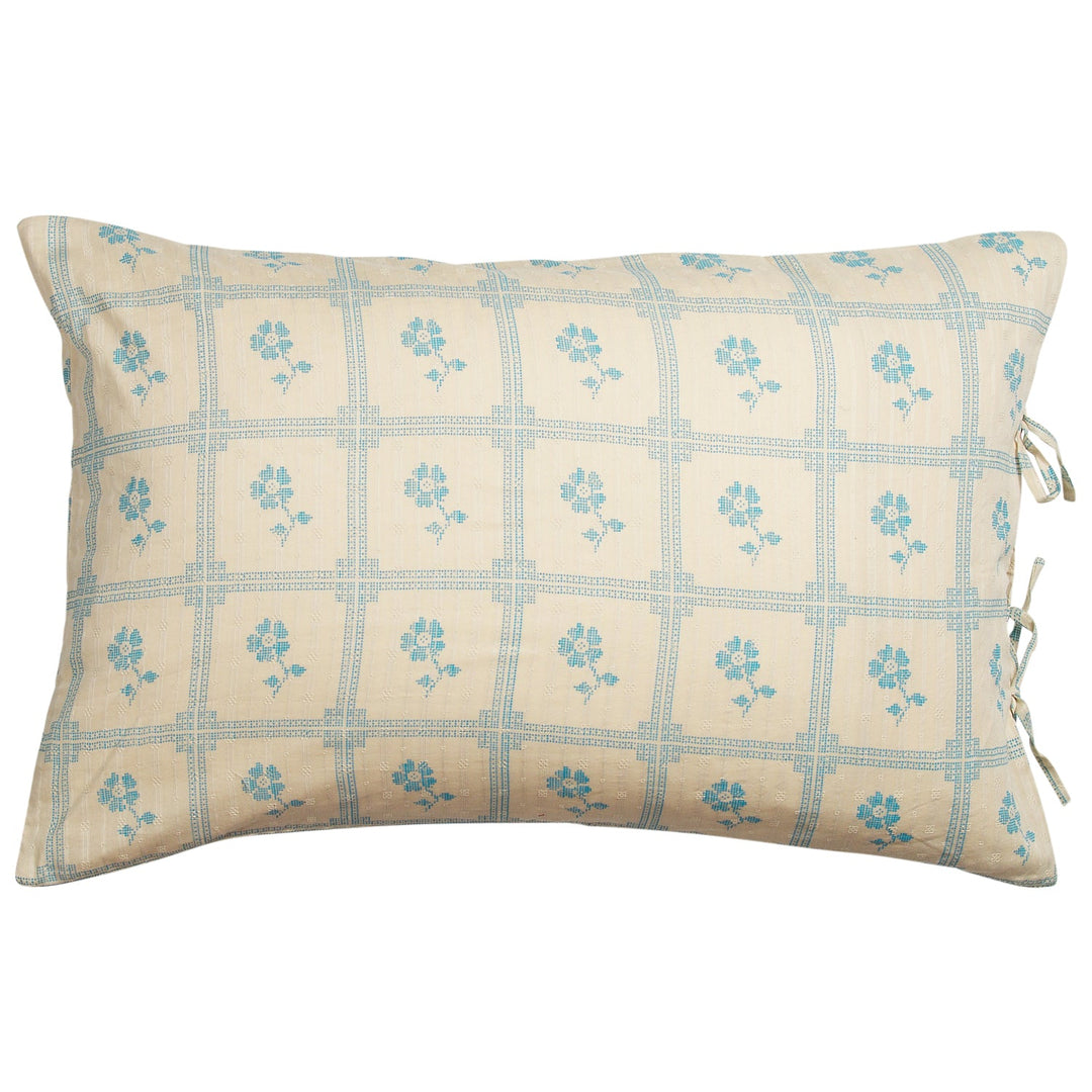 Sage x Clare Bonny Cotton Pillowcase Set - Turquoise