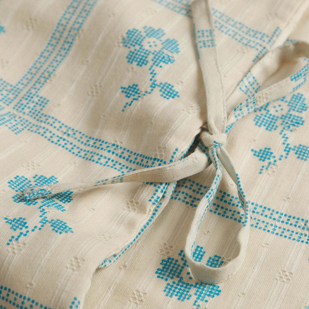 Sage x Clare Bonny Cotton Pillowcase Set - Turquoise