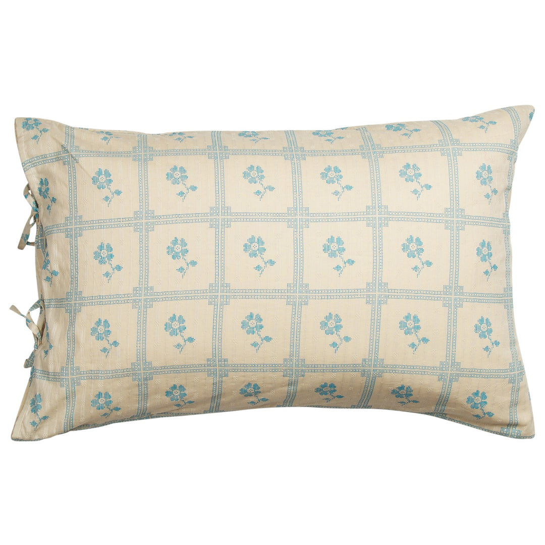 Sage x Clare Bonny Cotton Pillowcase Set - Turquoise
