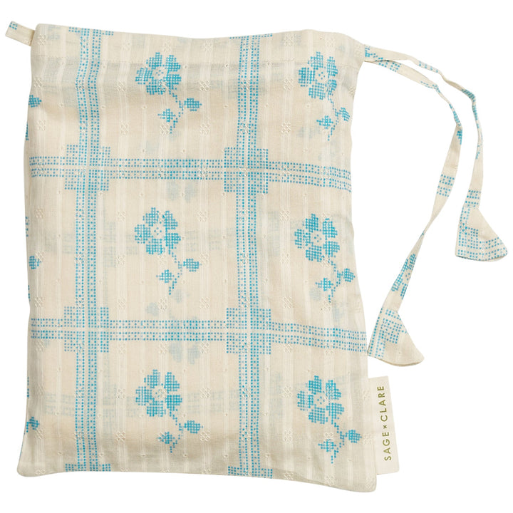 Sage x Clare Bonny Cotton Pillowcase Set - Turquoise