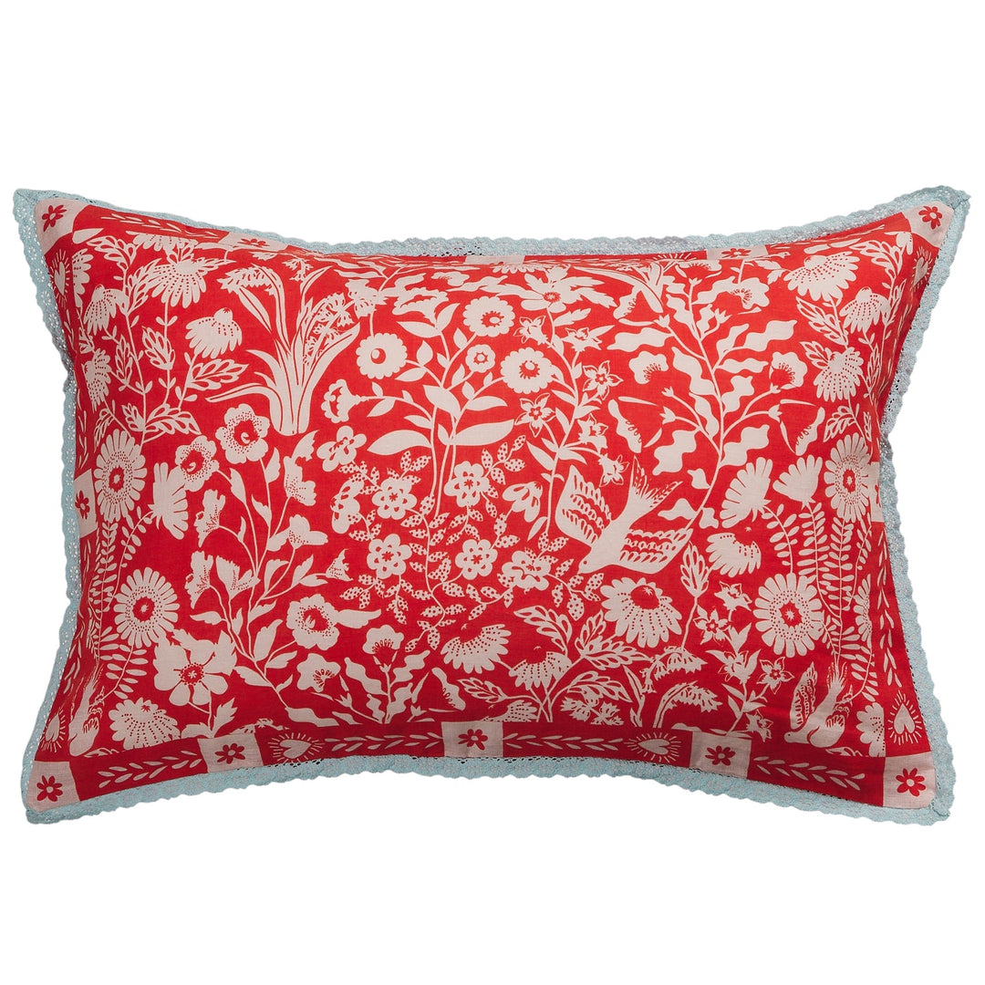 Sage x Clare Indiana Linen Pillowcase Set - Poppy