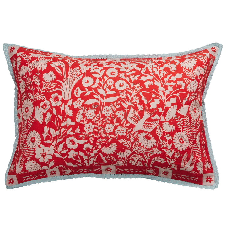 Sage x Clare Indiana Linen Pillowcase Set - Poppy