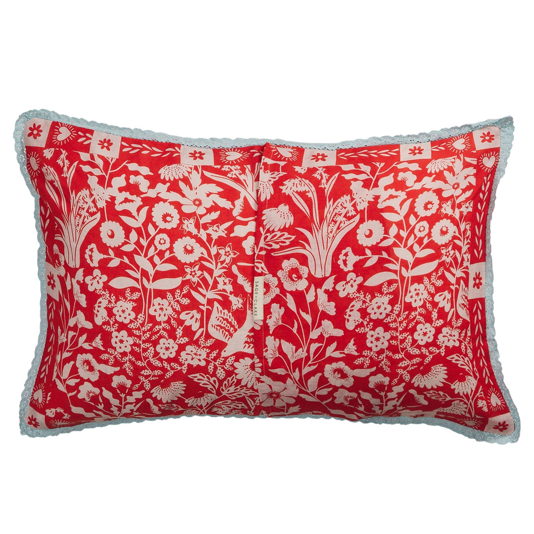 Sage x Clare Indiana Linen Pillowcase Set - Poppy