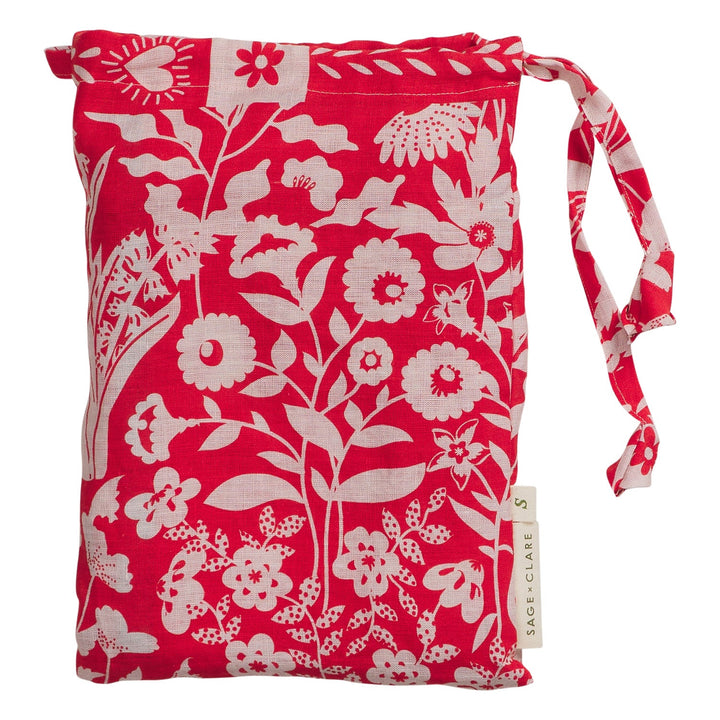Sage x Clare Indiana Linen Pillowcase Set - Poppy