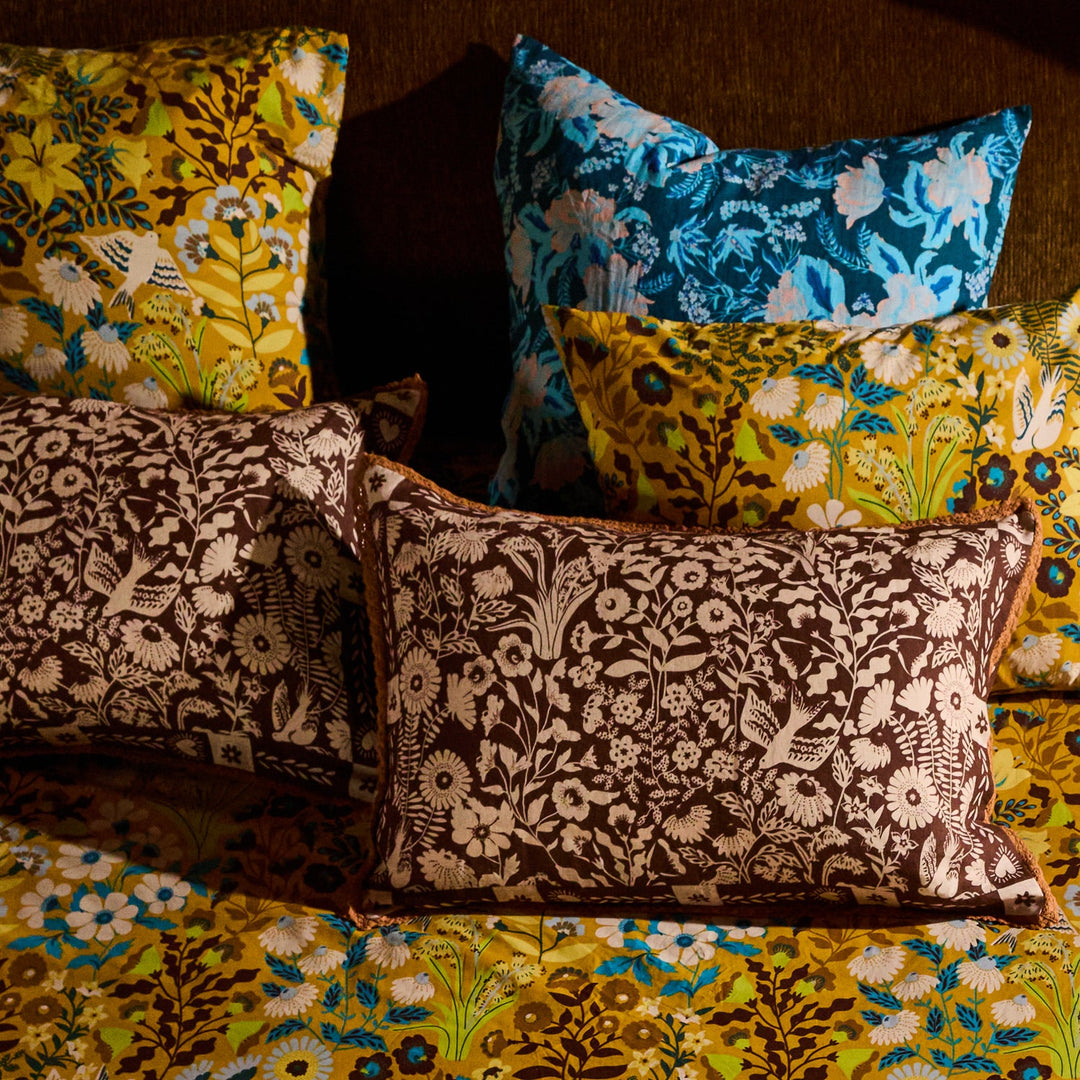 Sage x Clare Indiana Linen Pillowcase Set - Umber