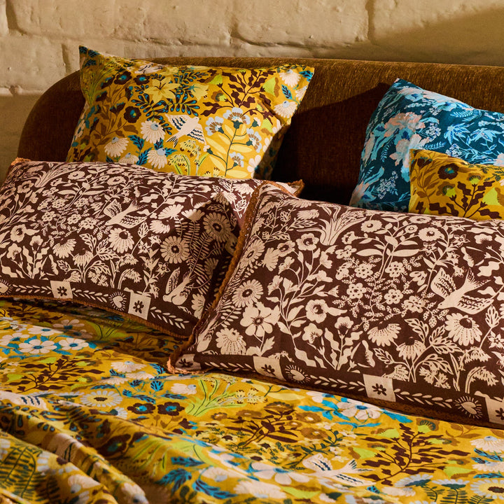 Sage x Clare Indiana Linen Pillowcase Set - Umber
