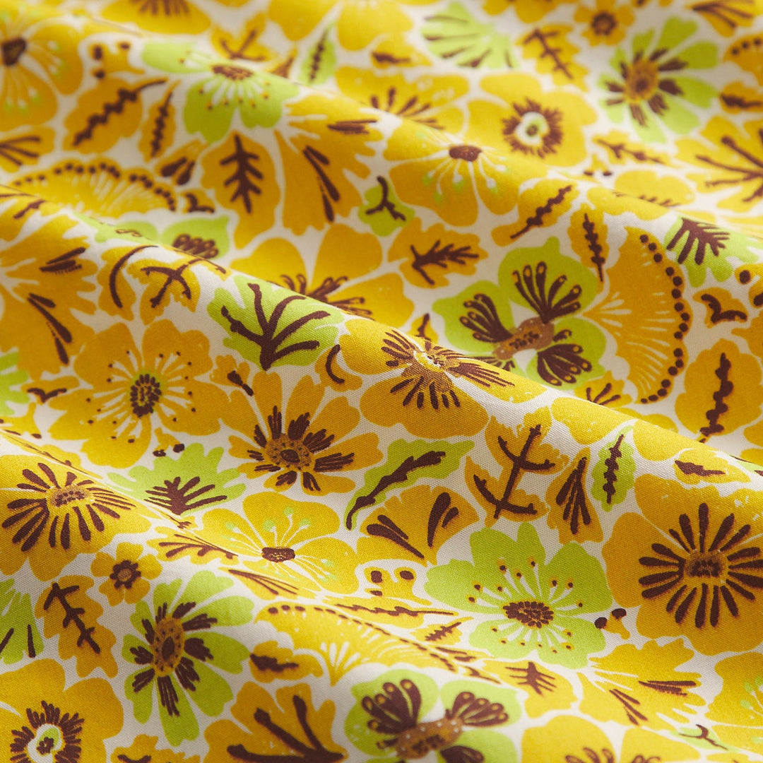 Sage x Clare Magnolia Cotton Pillowcase Set - Ochre