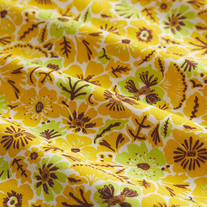 Sage x Clare Magnolia Cotton Pillowcase Set - Ochre