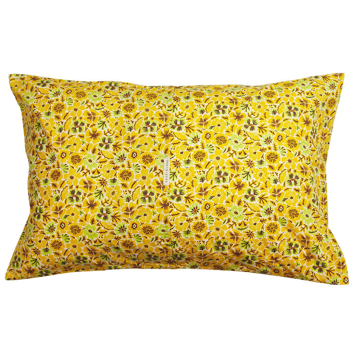 Sage x Clare Magnolia Cotton Pillowcase Set - Ochre