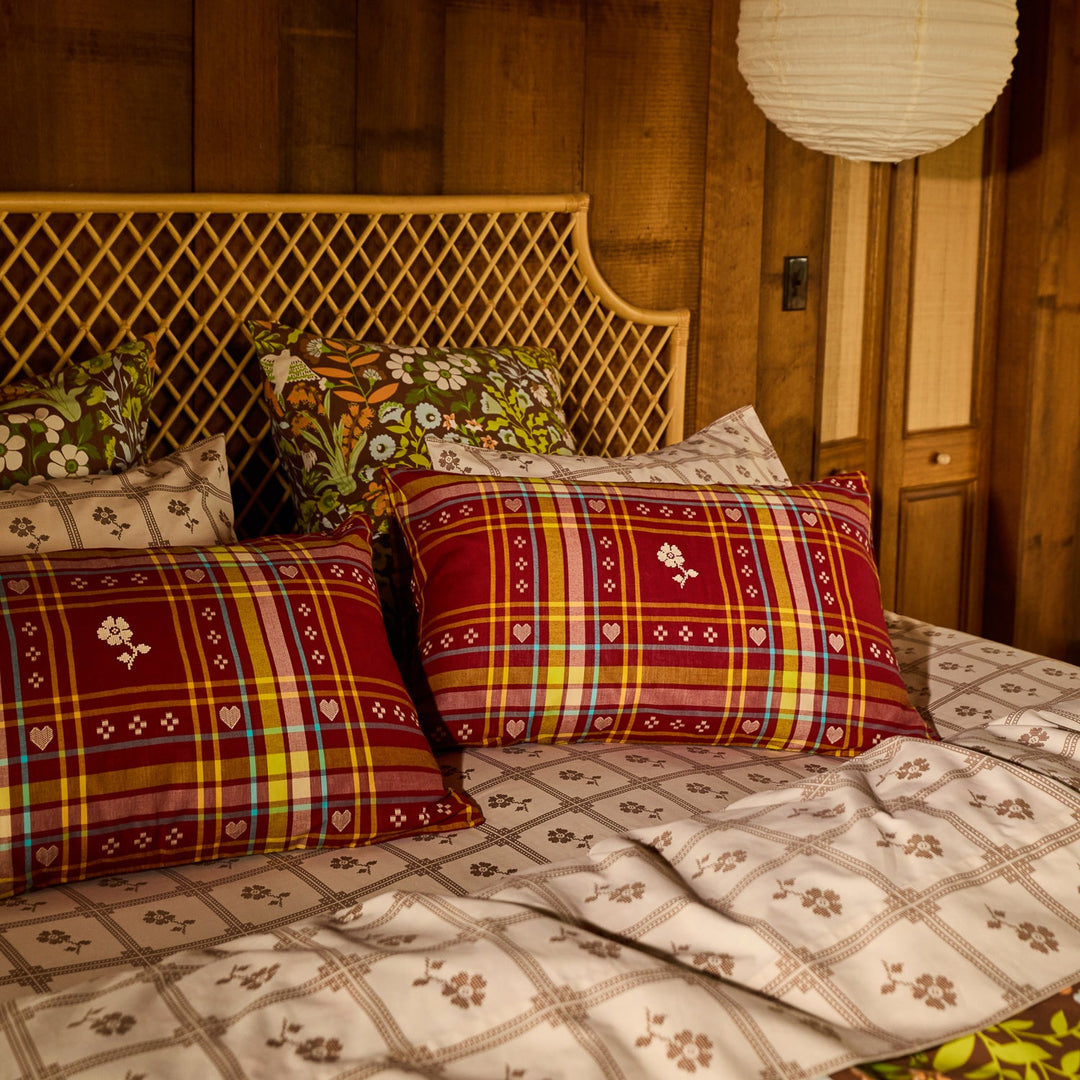 Sage x Clare Josephine Cotton Pillowcase Set - Sienna