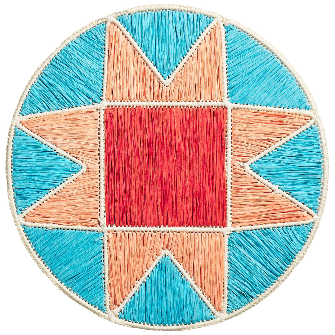 Sage x Clare Harriet Placemat - Turquoise