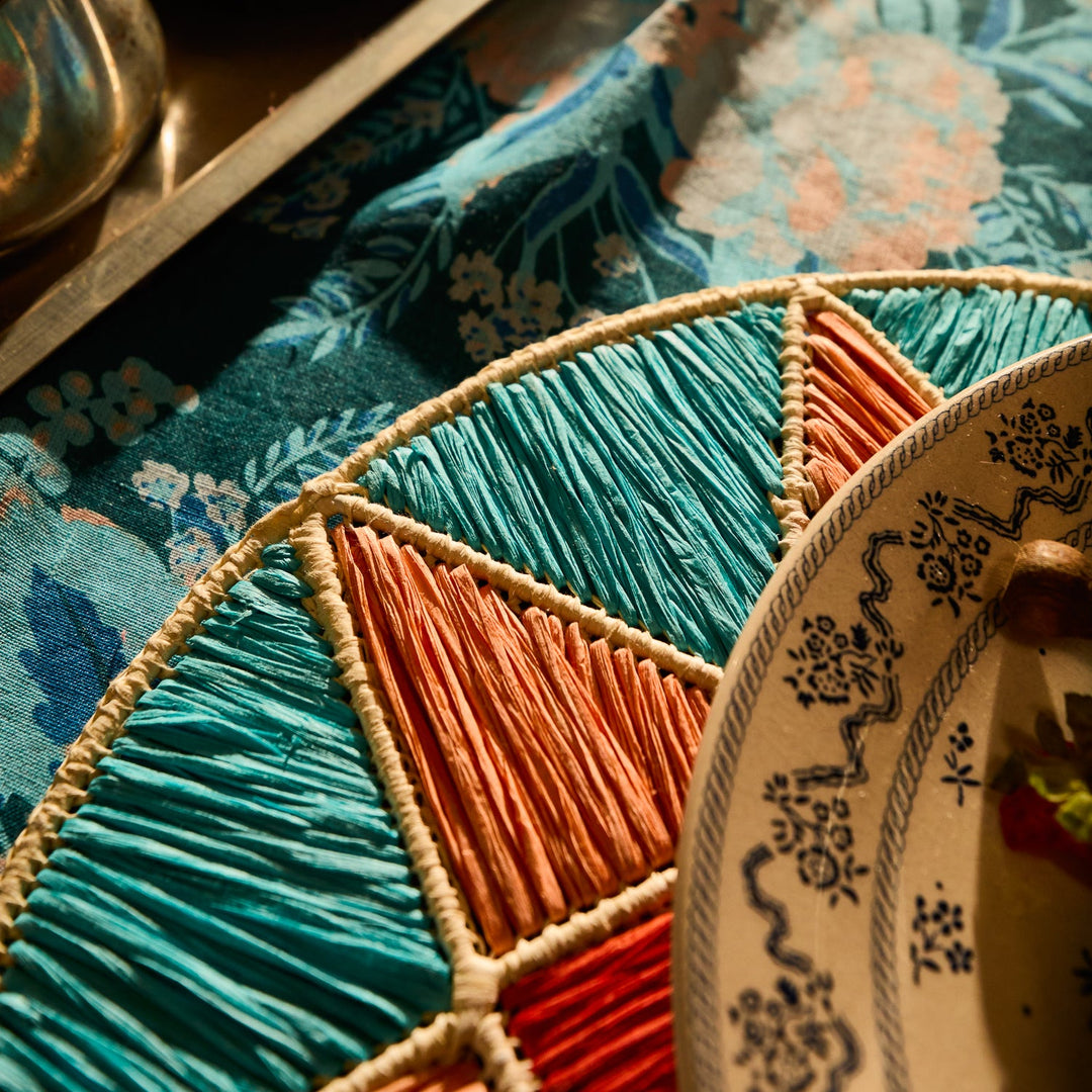 Sage x Clare Harriet Placemat - Turquoise
