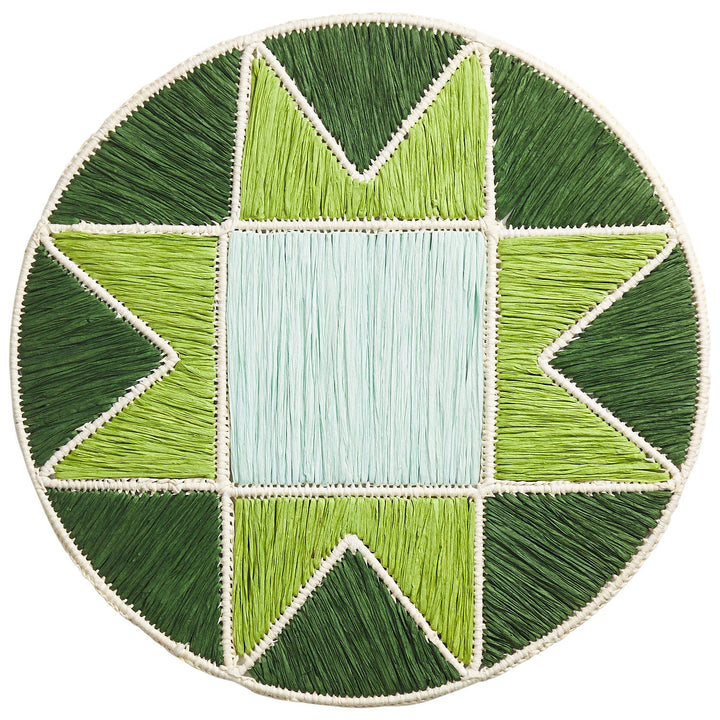 Sage x Clare Harriet Placemat - Hunter Green