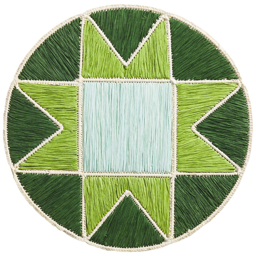 Sage x Clare Harriet Placemat - Hunter Green