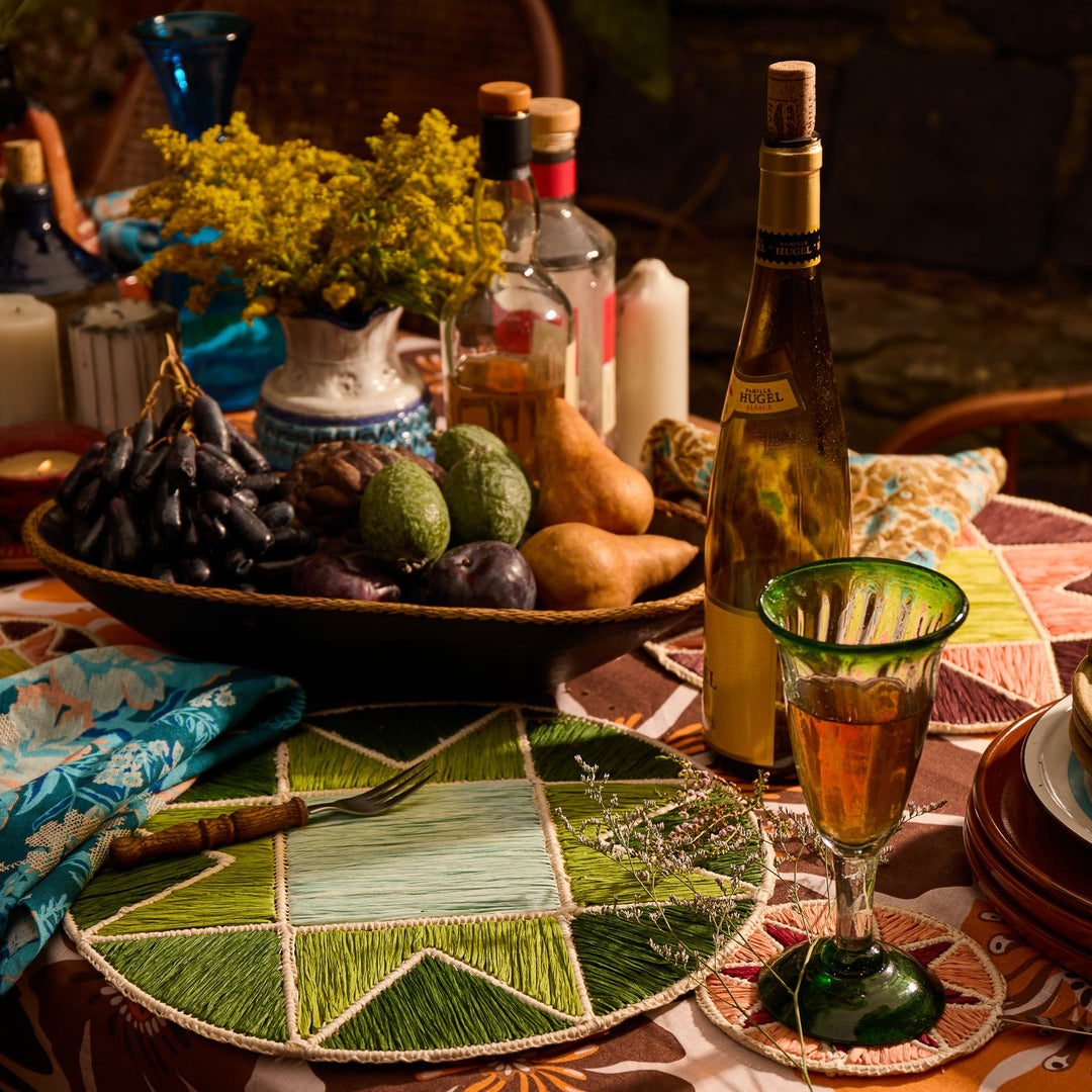 Sage x Clare Harriet Placemat - Hunter Green
