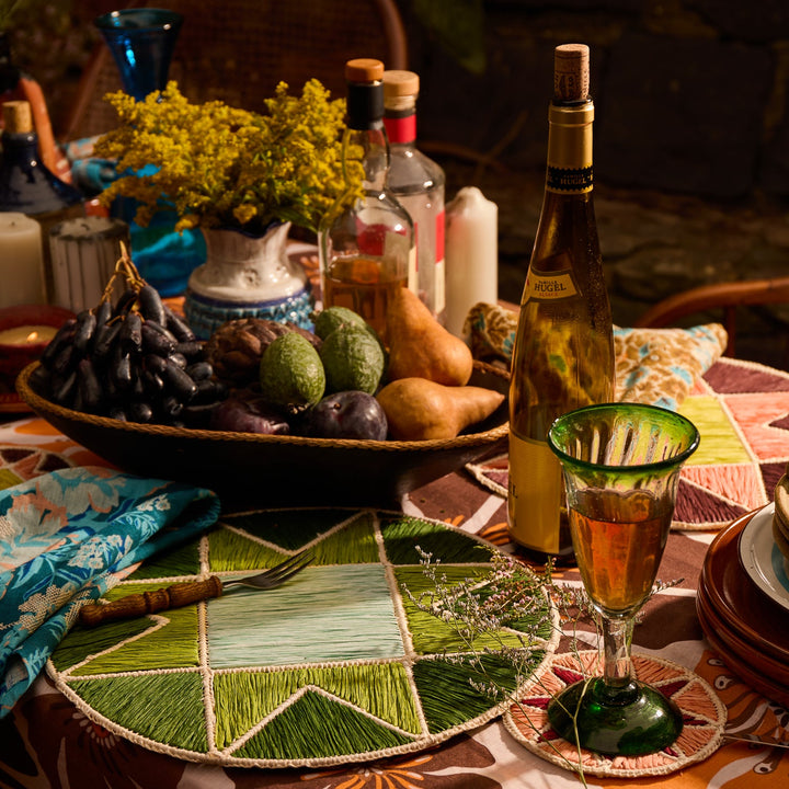 Sage x Clare Harriet Placemat - Hunter Green