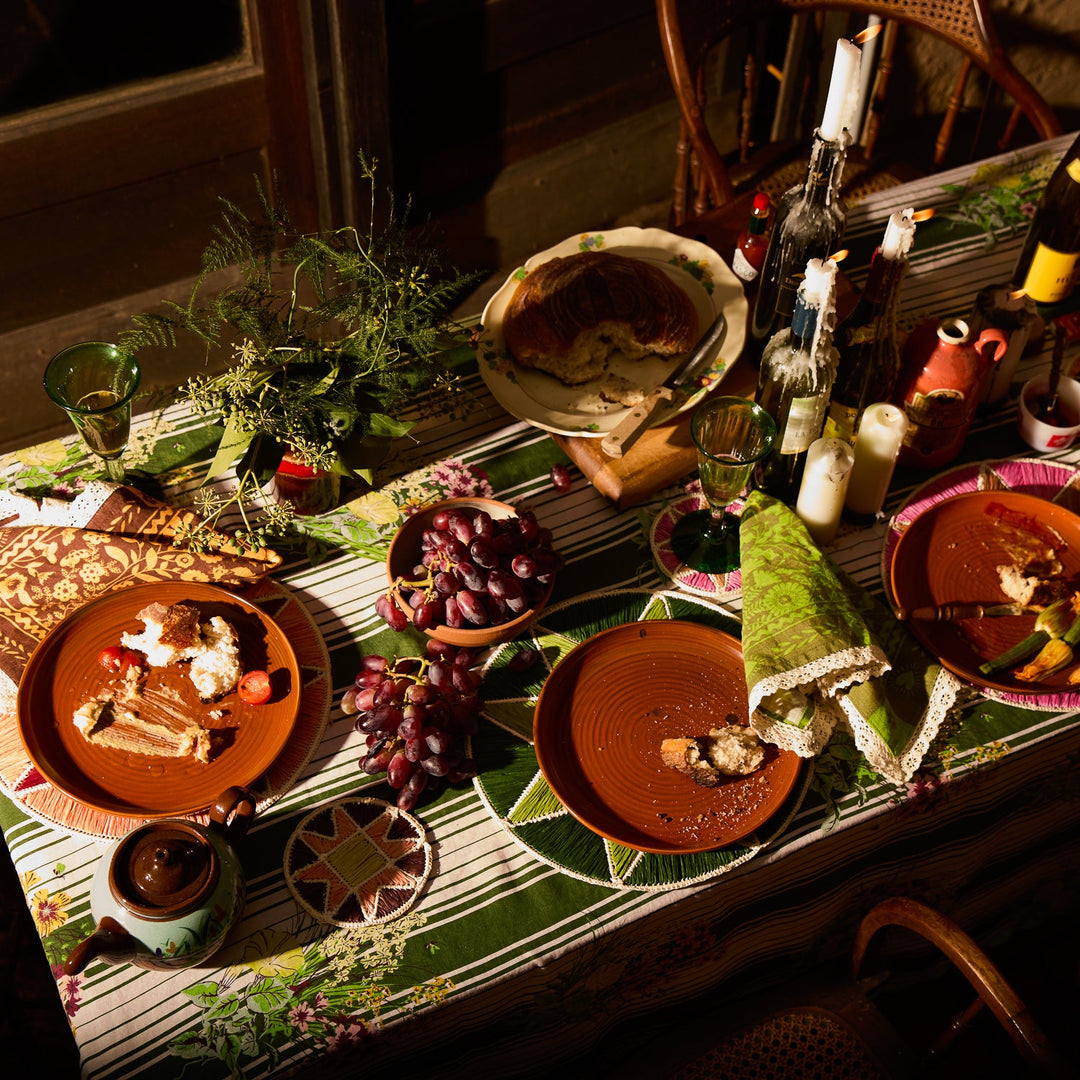 Sage x Clare Harriet Placemat - Hunter Green