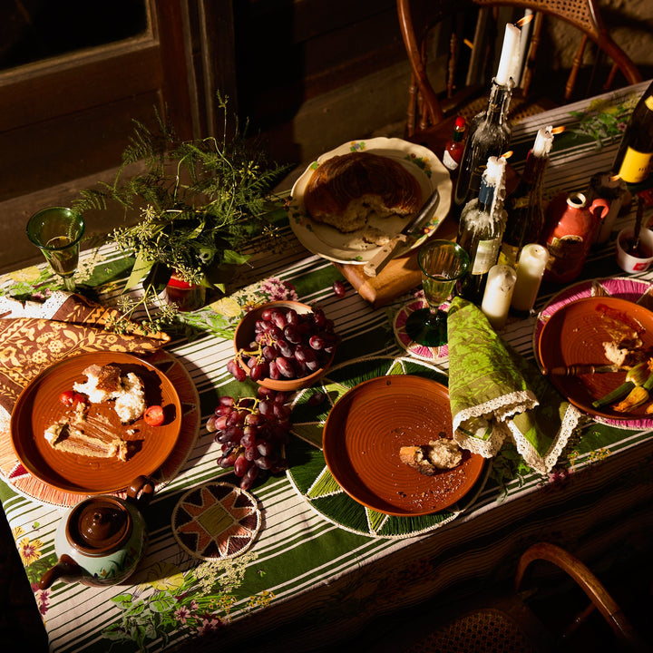 Sage x Clare Harriet Placemat - Hunter Green