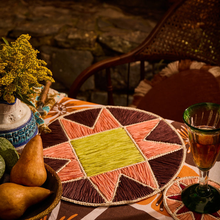 Sage x Clare Harriet Placemat - Umber