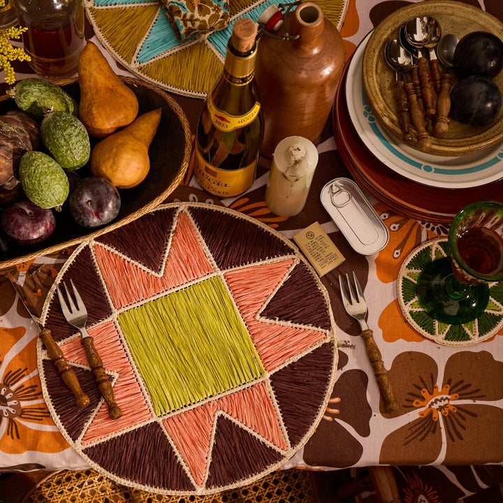 Sage x Clare Harriet Placemat - Umber