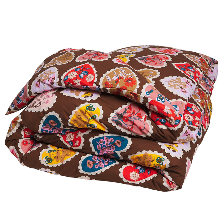 Sage x Clare Loretta Cotton Quilt Cover - Umber