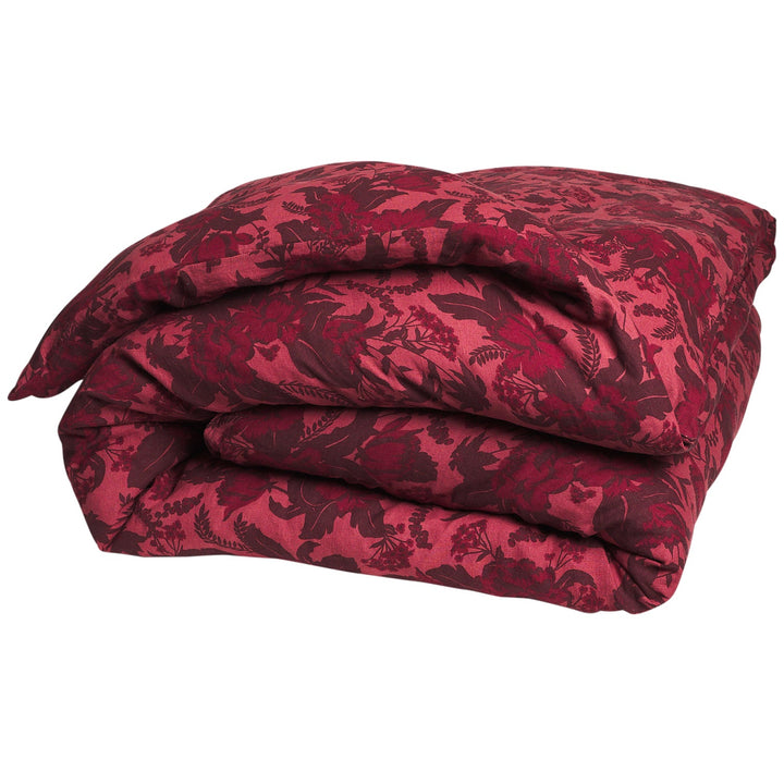 Sage x Clare Sierra Linen Quilt Cover - Terracotta