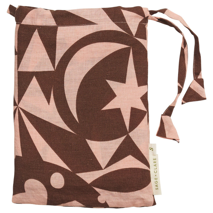 Sage x Clare Nora Linen Quilt Cover - Carnelian