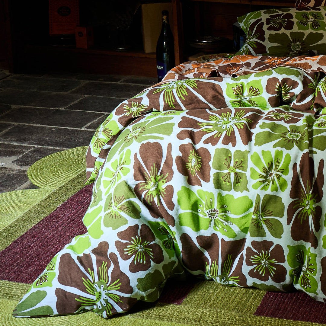 Sage x Clare Jolene Linen Quilt Cover - Fluorite