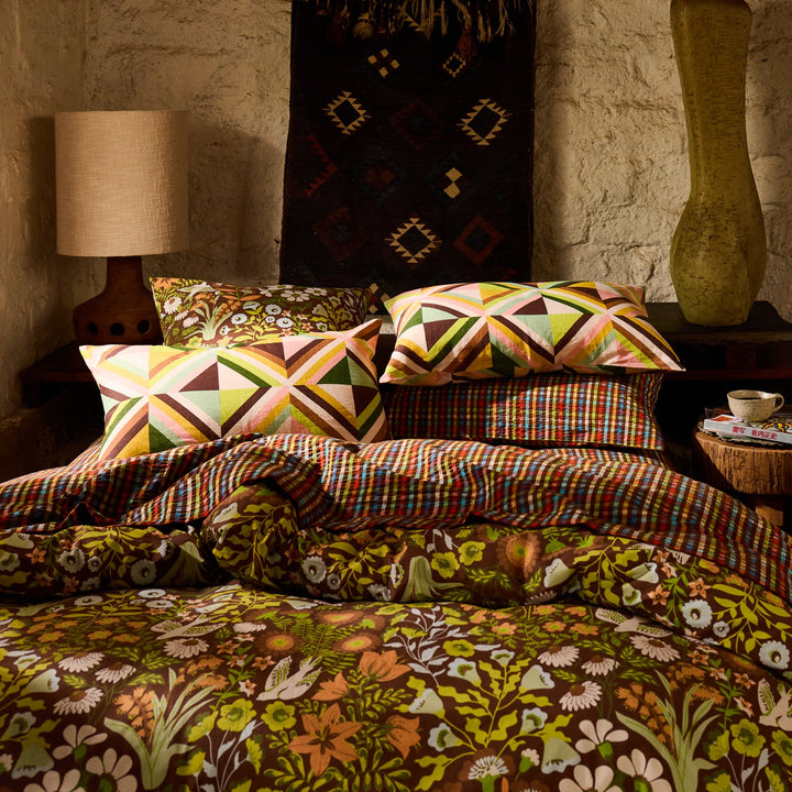 Sage x Clare Sloane Cotton Quilt Cover - Umber