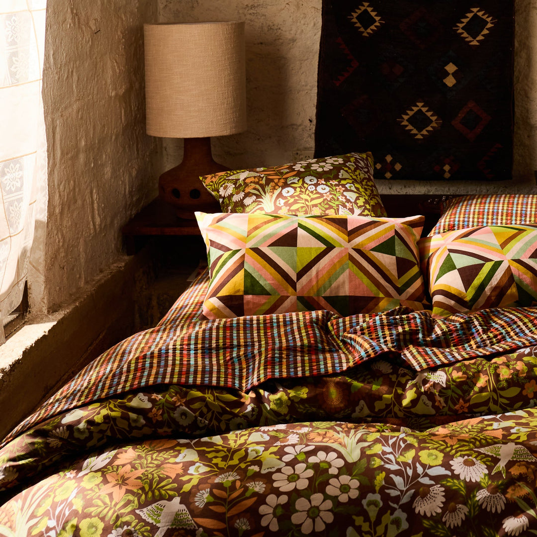 Sage x Clare Sloane Cotton Quilt Cover - Umber